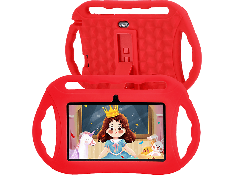 DAM Q8-WiFi-Kids Rojo 32 GB 7 WSVGA 2 GB RAM Allwinner A100 ARM Cortex A53 Quad Core Android Infantil
