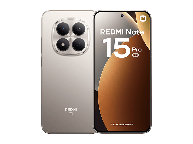Xiaomi Redmi Note 15 Pro 5G Titanio 256 GB 8 GB RAM 6.83 CrystalRes AMOLED MediaTek Dimensity 7400-Ultra 6500 mAh