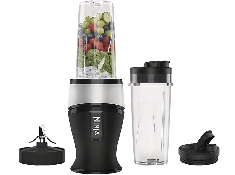 Ninja QB3001EUS 700 W 0.47 l 18000 rpm 2 Vasos incluidos Negro y Plata