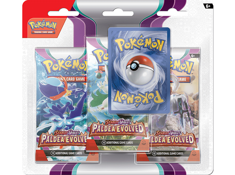 Magicbox Pokémon: Scarlet & Violet 2: Paldea Evolved. Pack de 3 Blíster (Inglés)