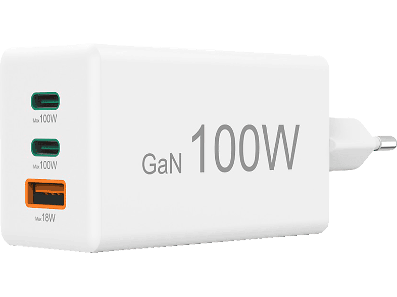Hama 00125140 Universal 2xUSB-C+ 1xUSB-A 100W 220V Enchufe Europeo Blanco