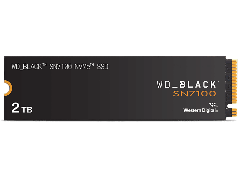 WD_BLACK SN7100 NVMe SSD Hasta 7250 MB/s lectura M.2 2280 Negro