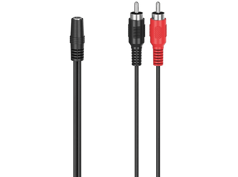 Hama 00205186 Jack 3.5 mm 2x RCA 10 cm Negro