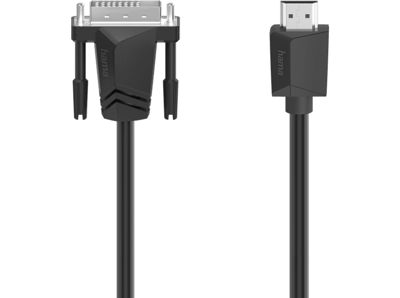 Hama 00200715 De conector HDMI a conector DVI-D Hasta 4K UHD 1.8 m Negro