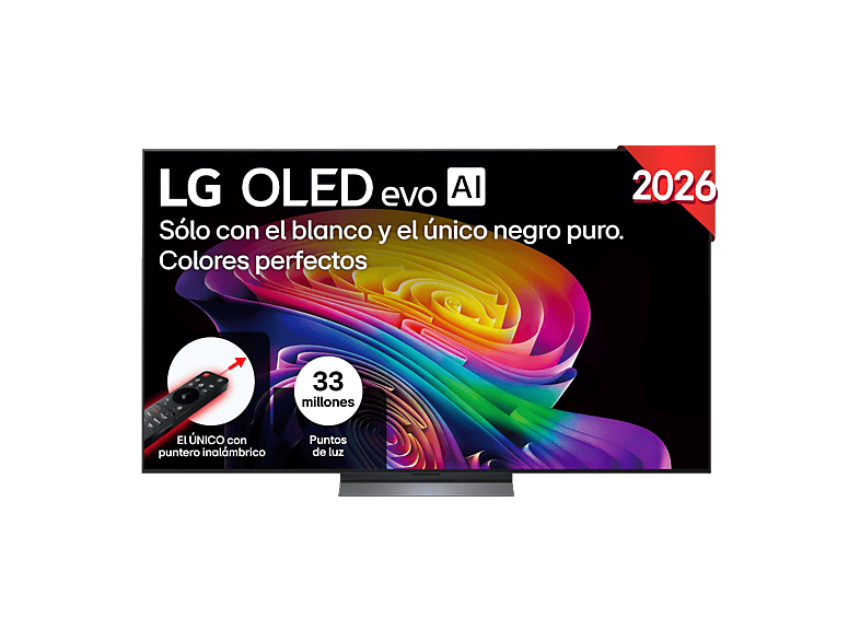 LG OLED77C65LA OLED 4K Procesador Inteligente α11 AI Processor 4K Gen3 Smart TV DVB-T2 (H.265) Negro