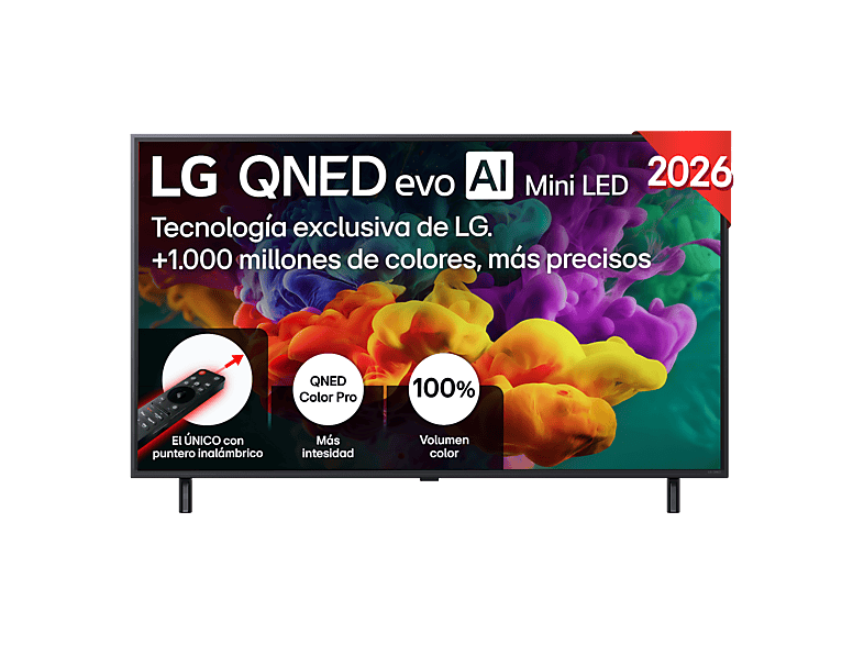LG 50QNED85B6B UHD 4K Procesador Inteligente α8 AI Processor 4K Gen3 Smart TV DVB-T2 (H.265) Negro