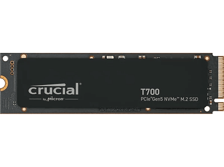 Crucial T700 Interno Vel. lectura  hasta 12400 MB/s Vel. Escritura 11800 MB/s Negro