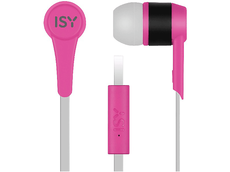 ISY IIE-1101 De botón Con cable Control volumen Rosa
