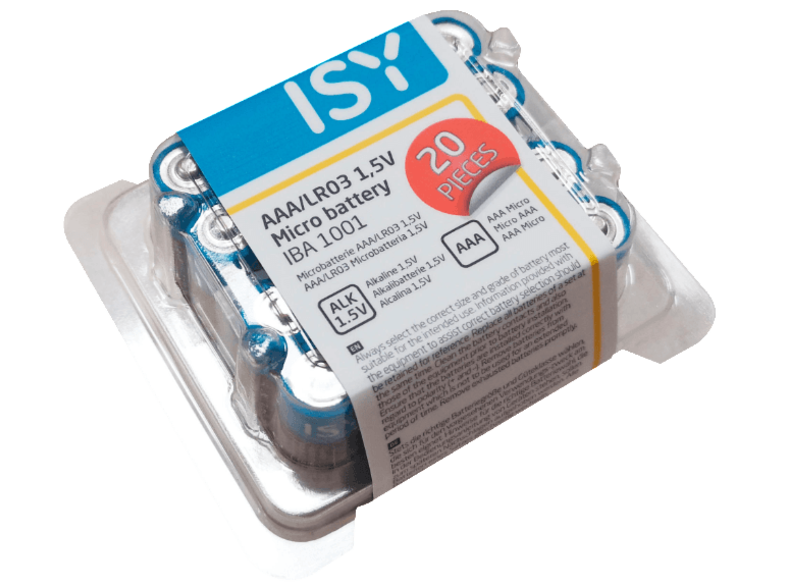 Isy IBA 1001 20 unidades 1.5 v Para fotos y videocámaras