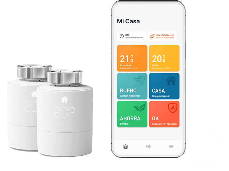 Tado Pack 2 Cabezales Termostáticos Blanco