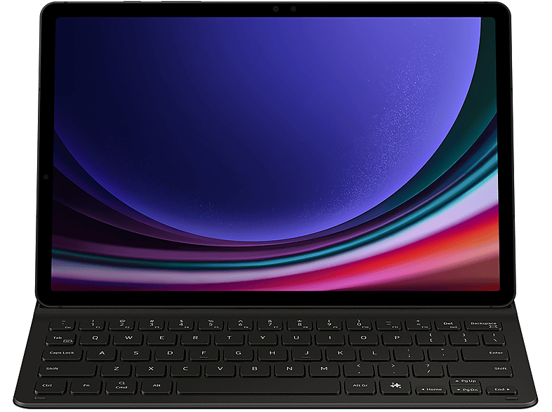 Samsung  Book Cover Keyboard Slim (AI Key) compatible con Galaxy Tab S9/S9 FE AI Assistant 12.4 Negro