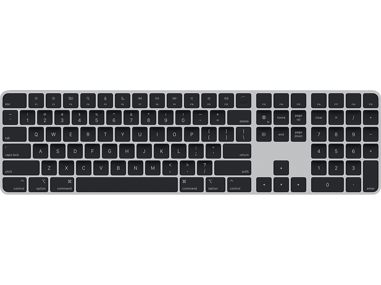 Apple Magic Keyboard Con Touch ID y teclado numérico Para modelos Mac Español Bluetooth Negro