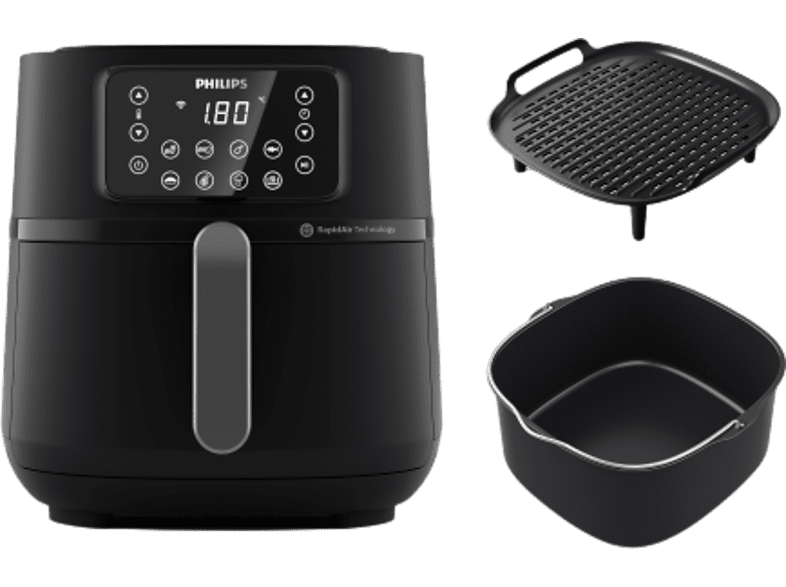 Philips AirFryer HD9285/96 XXL Conectada 7.2l Acc Molde + Parrilla Negro