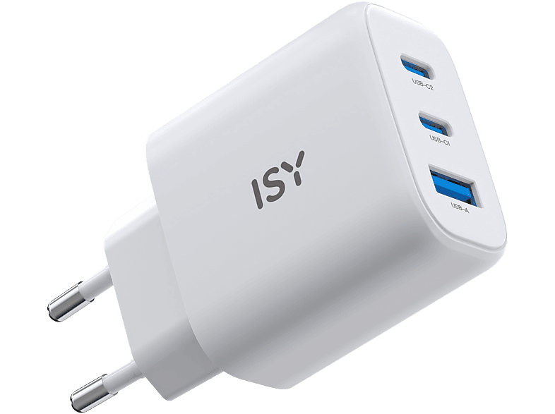 Isy IWC 4145 Universal 45W  1x USB-A 2x USB-C Blanco