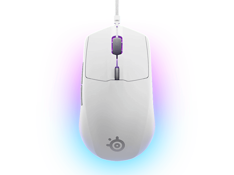 SteelSeries Rival 3 Gen 2 Por cable Sensor óptico TrueMove Core 8,5K PPP 6 Teclas Blanco