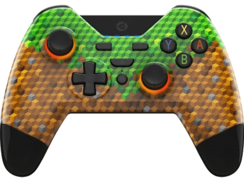 Gioteck WX4+ Para Nintendo Switch y PC Inalámbrica Iluminación RGB Amarillo y verde
