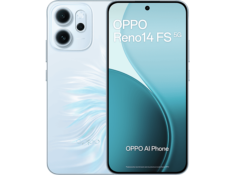 OPPO Reno14FS Opal Blue 512GB 12GB RAM 6.57 2.5D AMOLED Snapdragon® 6 Gen 1 (4nm) 6000mAh