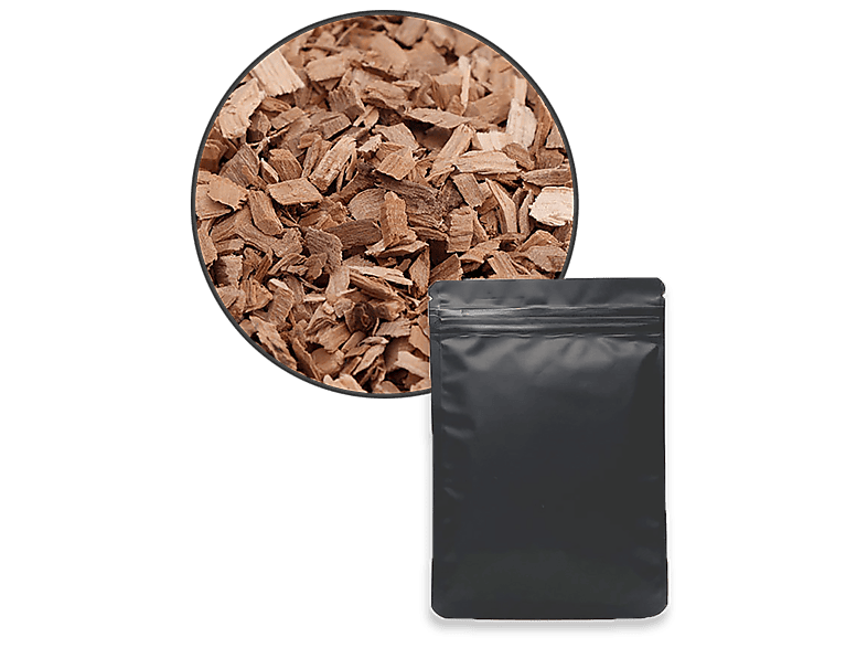 Cecotec Cecofry Smokin’ Oak Chips Madera de roble Aroma sabor ahumado 500gr Sabor excepcional Marrón