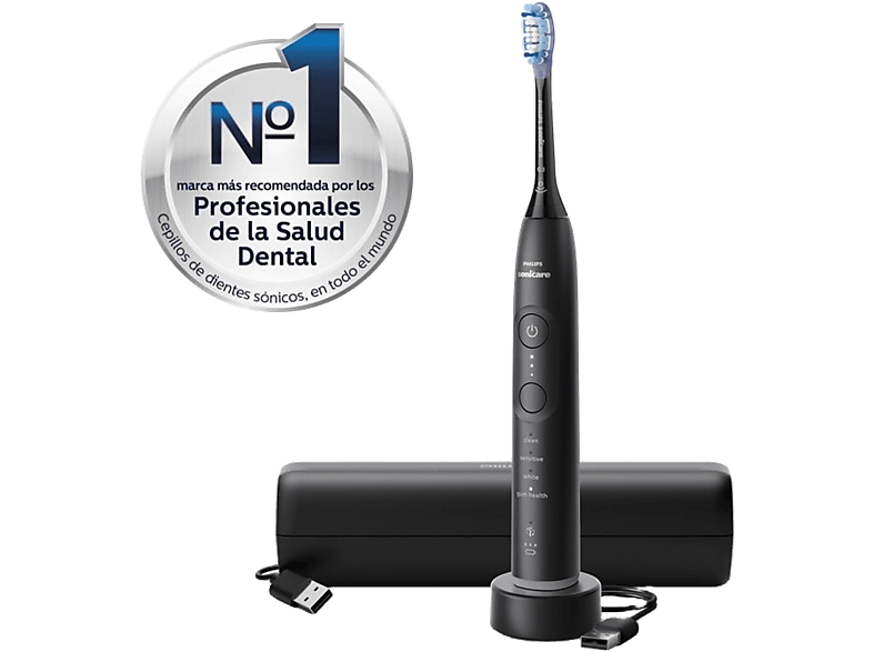 Philips Sonicare 7100 HX7421/01 Tecnología sónica Sensor de presión Temporizadores intuitivos Negro