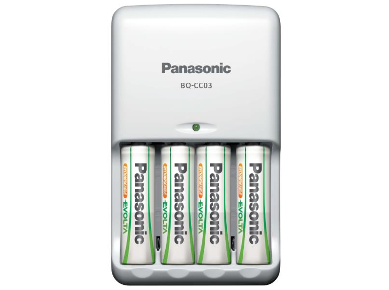 Panasonic BQ-CC03 Cargador de baterías para interior Blanco