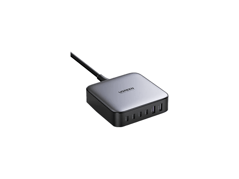 Ugreen UGR40914 Universal 6 en 1 3x USB-C 2x USB-A 200W Carga Ultrarrápida Negro/Gris