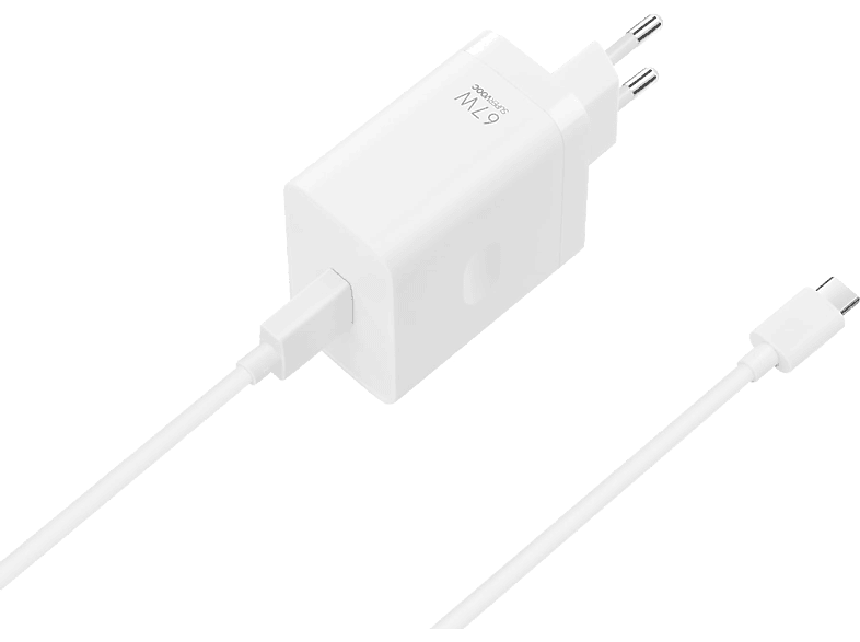 Oppo SUPERVOOC 67W Universal Incluye Cable USB tipo C Blanco