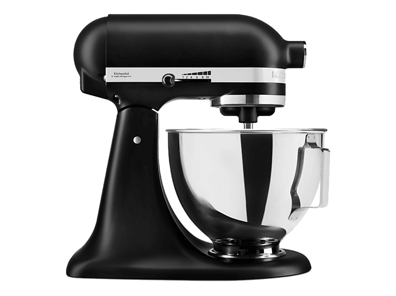 KitchenAid 5KSM95PSEBM 250 W 4.3 l 58-220 RPM Cabezal Inclinable Negro Mate