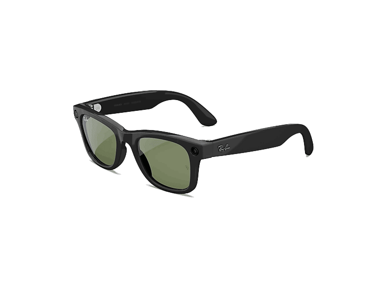 Ray-Ban Meta Wayfarer (Gen 2) Negro brillante Lentes en verde Talla grande