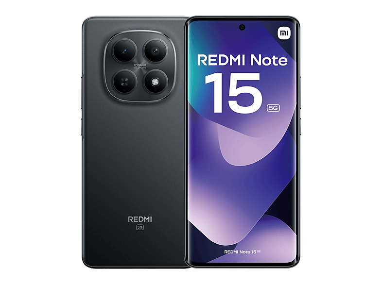 Xiaomi Redmi Note 15 5G Negro 256 GB 8 GB RAM 6.77 AMOLED FHD+ Snapdragon 6 Gen 3 5520 mAh