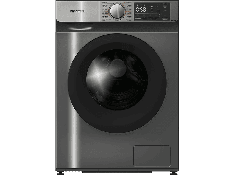 Infiniton WM-NL14DAN 10 kg 1400 rpm 15 programas Inverter Inox oscuro