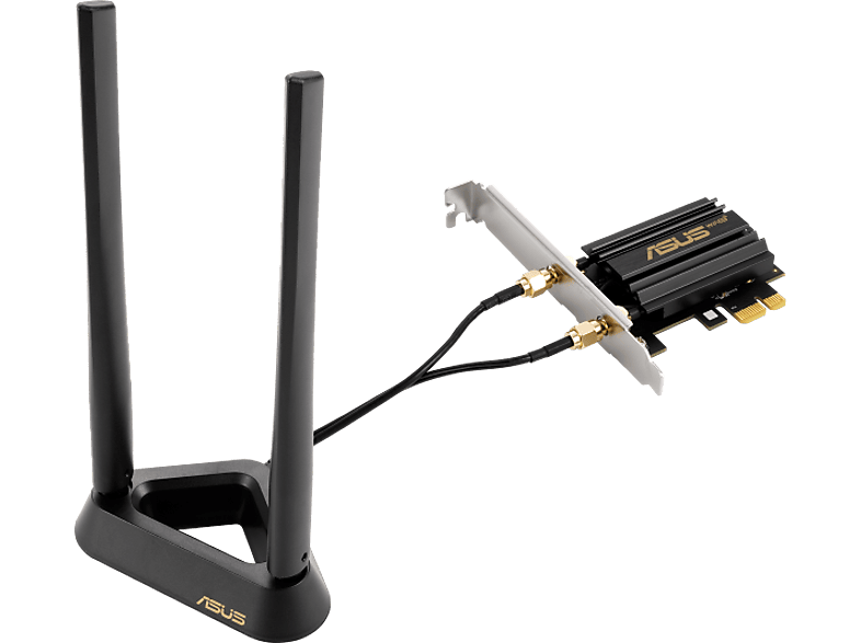 ASUS PCE-AXE59BT Wi-Fi 6 160 MHz Bluetooth 5.2 Negro Oro Plata