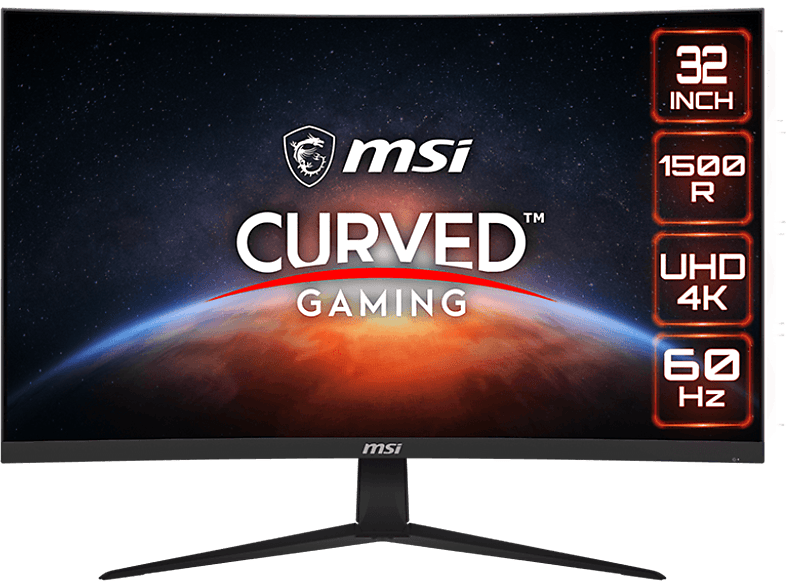 MSI G321CUV Curvo 32 UHD 4K 4 ms 60 Hz Panel VA Negro