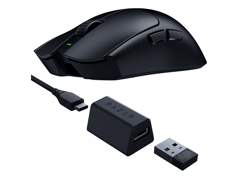 Razer Viper V3 Pro SE Inalámbrica/Con Cable 35000 ppp Hasta 95 horas a 1000 Hz Sensor óptico Focus Pro de 35000 PPP Negro
