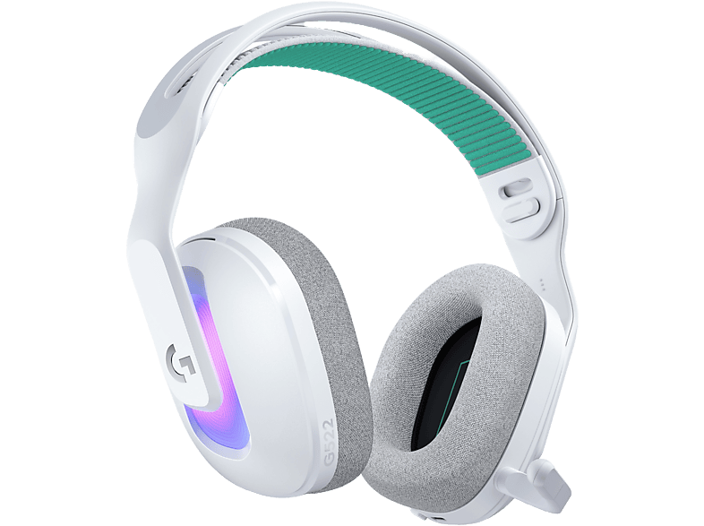 Logitech G G522 RGB Personalizable Lightspeed/Bluetooth/USB Micrófono extraíble Transductores ProG PC/Mac/PS5 Blanco