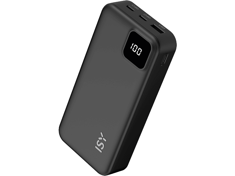 Isy IPP 20001 20000 mAh 2x USB-C 1x USB-A Negro