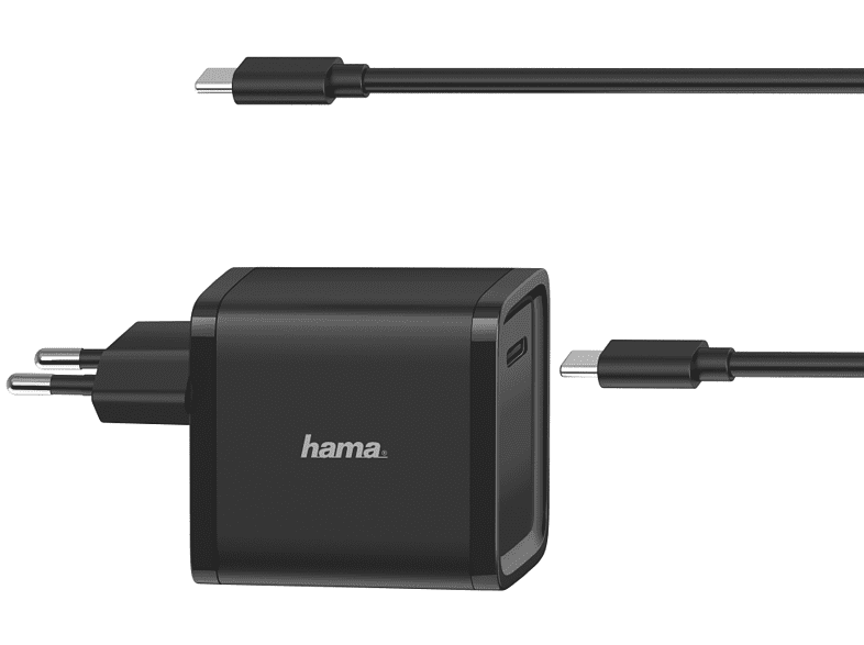 Hama 200005 Fuente alimentación + Cable USB-C 2 m  Negro