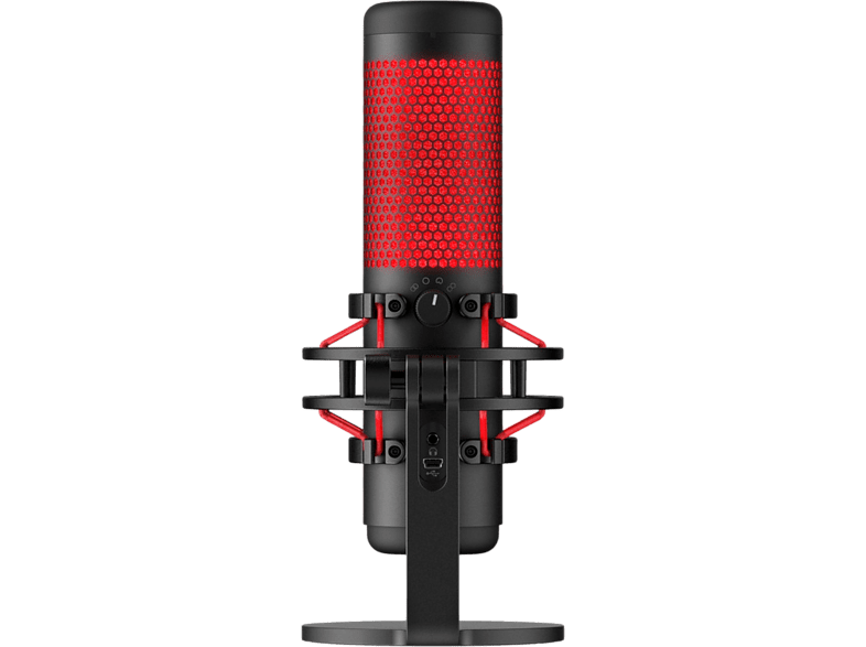 HyperX QuadCast USB Para PC/PS5/PS4/Mac Sensibilidad  -36 dB Rojo y Negro