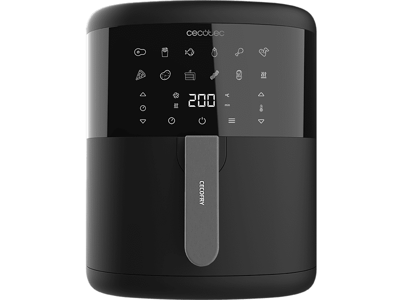 Cecotec Cecofry Bombastik 6000 1700 W 6 L 80-200 ºC 12 modos Temporizador Negro