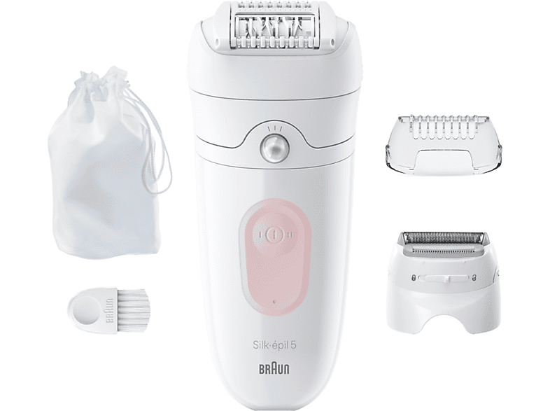 Braun Silk-épil 5 5-030 Depiladora de arranque y rasurado Wet&Dry 2 accesorios