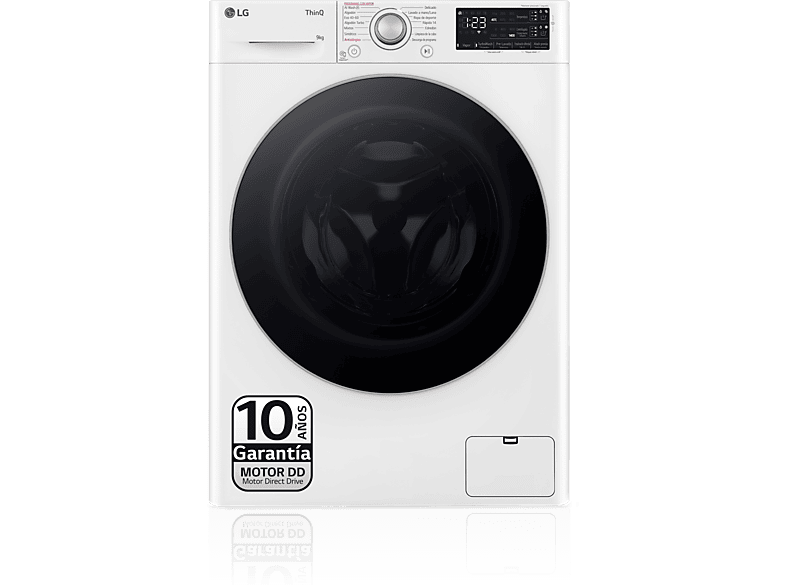 LG F4WR5509A1W Serie 550 9 kg 1400 rpm 15 programas AI Direct Drive™ Autodosificador de detergente  Blanco