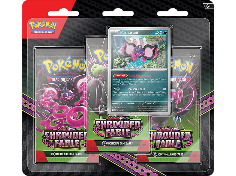 Magicbox Pokémon Scarlet & Violet: Shrouded Fable Three Pack Blister Display