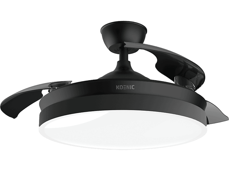 Koenic EU01_108553 35W 6 Velocidades Aspas Invisibles Temporizador 3 Tonos de Luz Negro