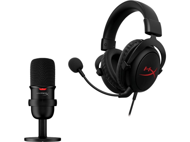 HyperX Streamer Starter Pack Cable Para PC/PS4/PS5 Negro + Micrófono HyperX Solocast