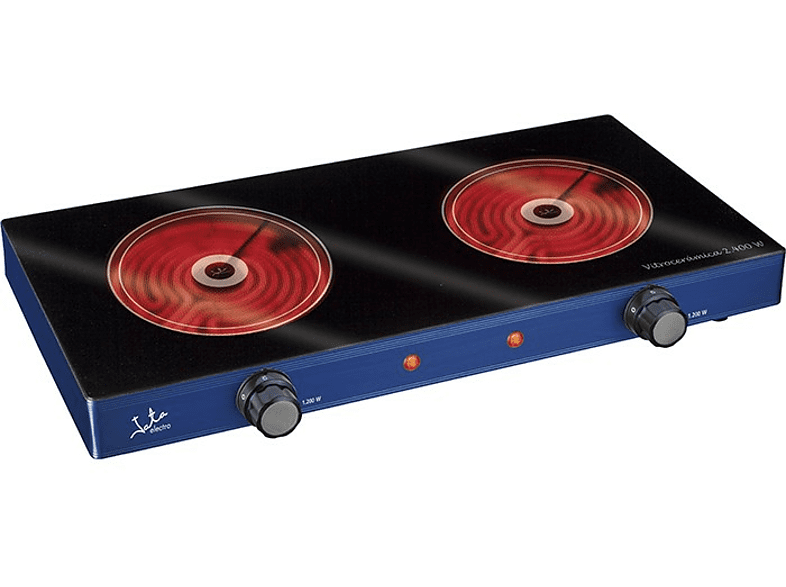 Jata V142 Potencia 2400W 2 zonas 2 termostatos regulables Azul y negro