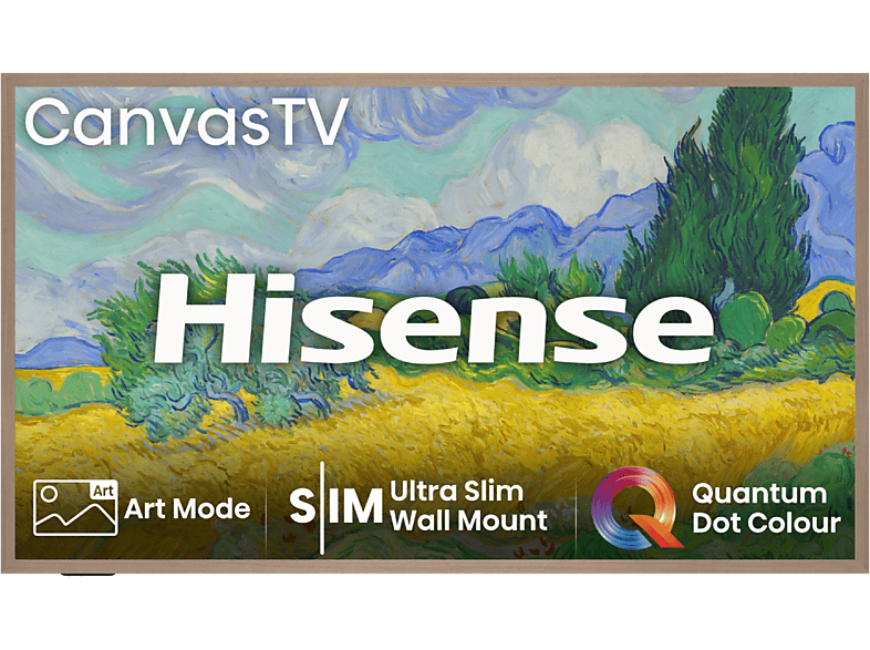 Hisense Canvas 55S7NQ UHD 4K Quad Core MT9618 Smart TV DVB-T2 Marco StyleSwap Aluminio