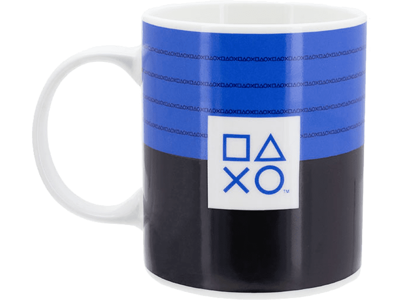Sherwood Paladone Playstation Stripe Cerámica Azul y Negro