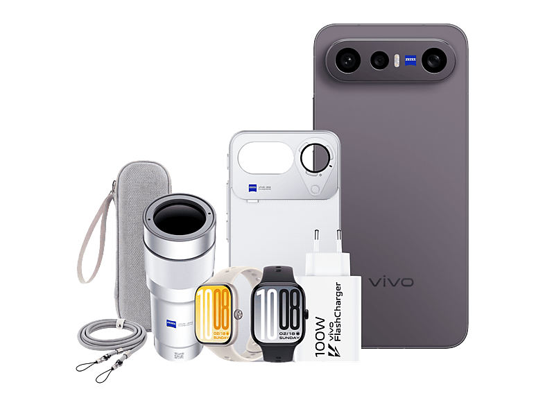 vivo Bundle X300 FE Luxe Black 512 GB 12 GB RAM 6.31 AMOLED Snapdragon® 8 Gen 5 Mobile 6500 mAh Incluye WATCH GT 2