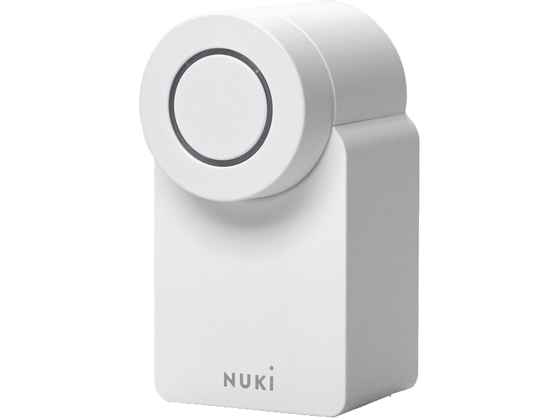 NUKI Smart Lock Go Compatible con Matter Fácil montaje Funciona con cuatro pilas AA Blanco