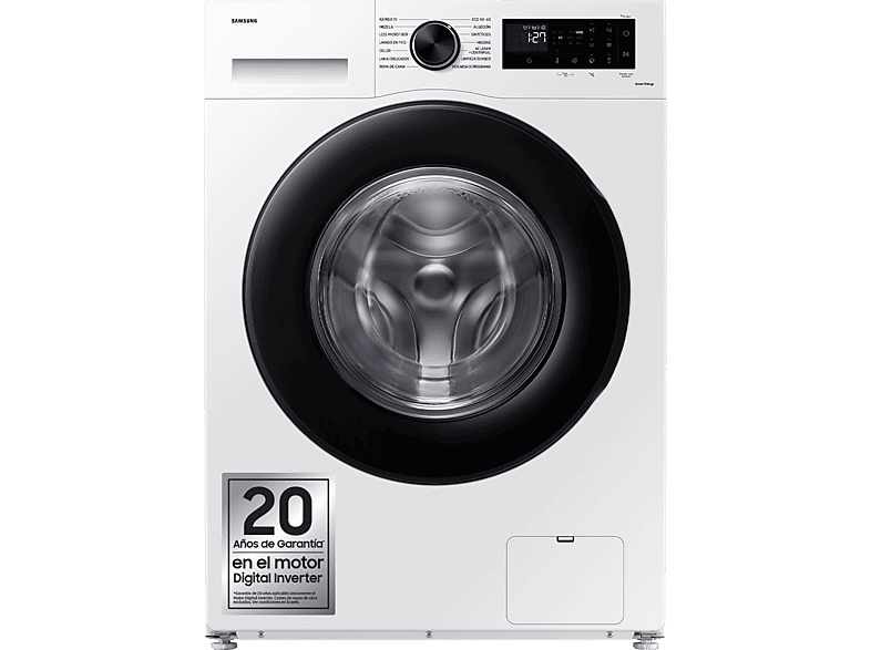 Samsung WW80CGC04DAEEC 8 kg 1400 rpm EcoBubble™ Función WiFi con SmartThings Blanco