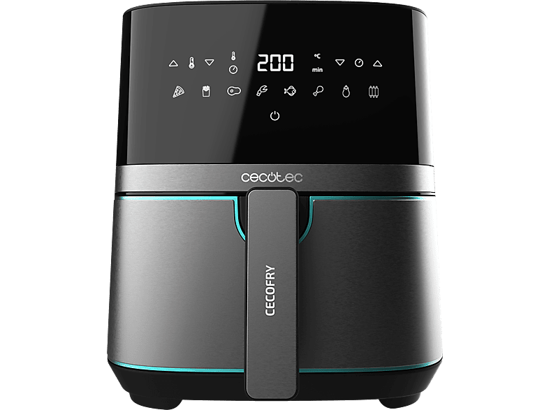 Cecotec Cecofry Full lnoxBlack 5500 Pro 1700 W 8 Modos 5.5 l Negro